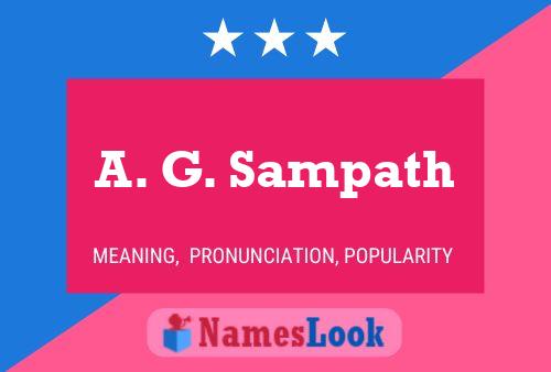 A. G. Sampath 名字海报