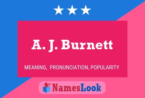 A. J. Burnett 名字海报