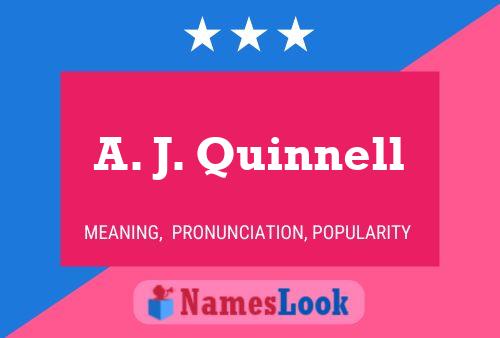 A. J. Quinnell 名字海报