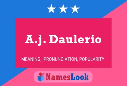 A.j. Daulerio 名字海报