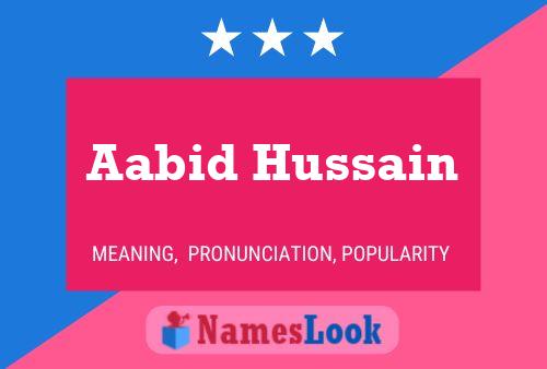 Aabid Hussain 名字海报