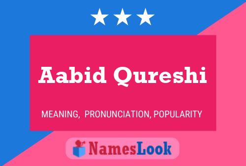 Aabid Qureshi 名字海报