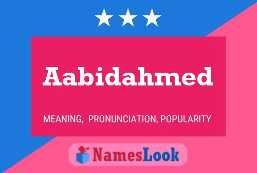 Aabidahmed 名字海报