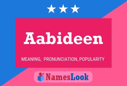 Aabideen 名字海报