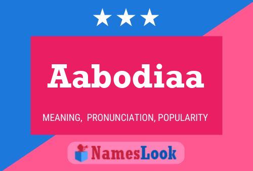 Aabodiaa 名字海报