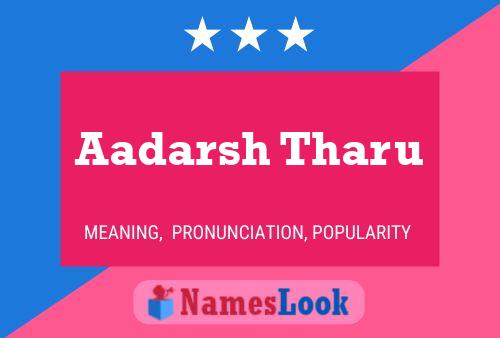 Aadarsh Tharu 名字海报