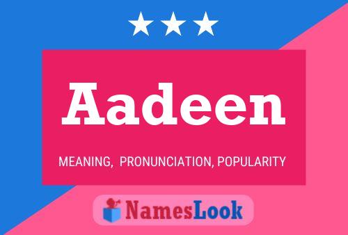 Aadeen 名字海报