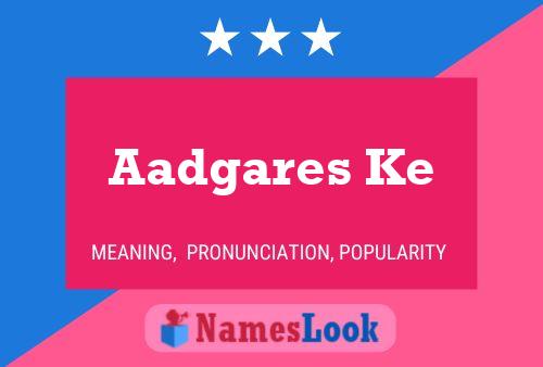 Aadgares Ke 名字海报