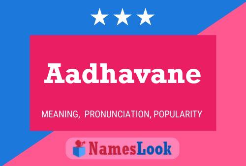 Aadhavane 名字海报