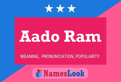 Aado Ram 名字海报