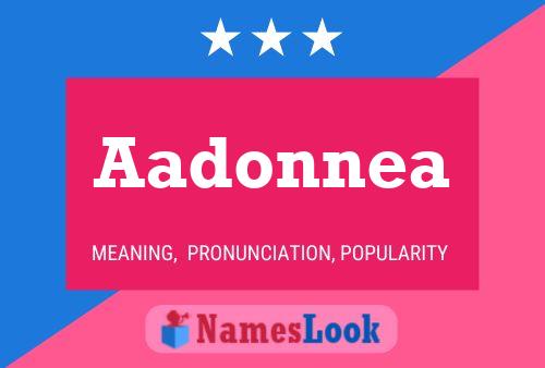 Aadonnea 名字海报