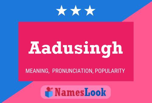 Aadusingh 名字海报