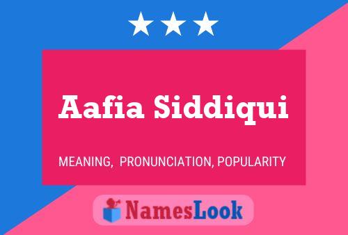 Aafia Siddiqui 名字海报