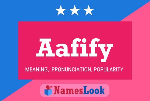 Aafify 名字海报