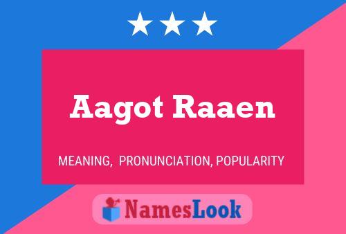 Aagot Raaen 名字海报