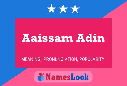 Aaissam Adin 名字海报