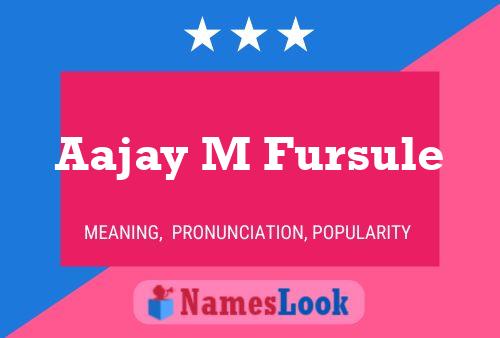 Aajay M Fursule 名字海报