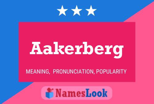 Aakerberg 名字海报