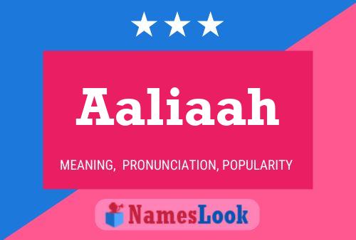 Aaliaah 名字海报