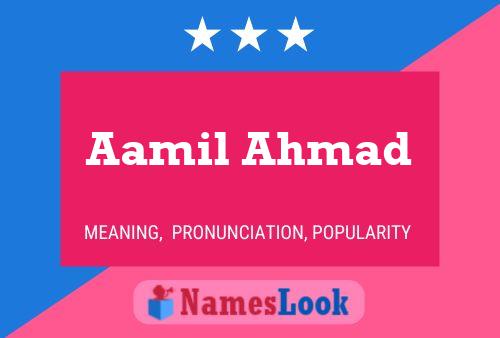 Aamil Ahmad 名字海报