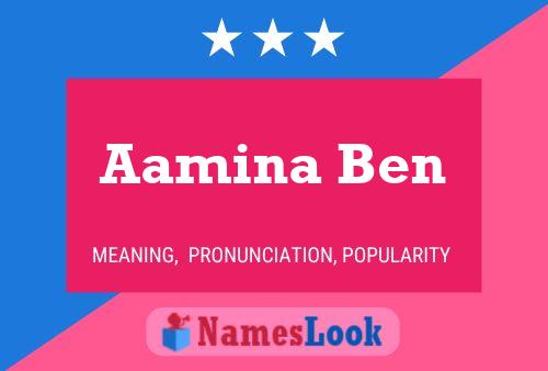 Aamina Ben 名字海报