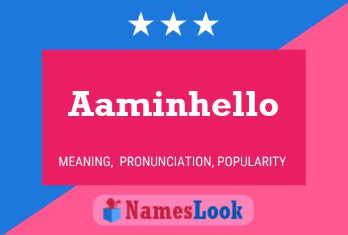 Aaminhello 名字海报