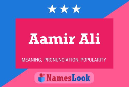 Aamir Ali 名字海报