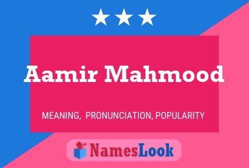 Aamir Mahmood 名字海报