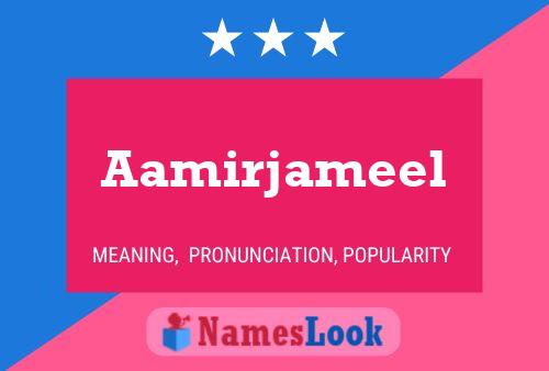 Aamirjameel 名字海报