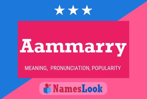 Aammarry 名字海报