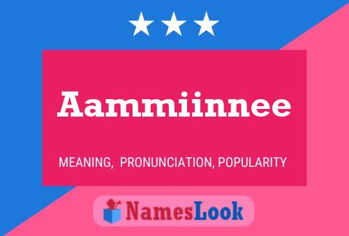 Aammiinnee 名字海报