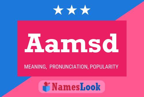 Aamsd 名字海报