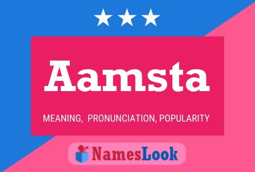 Aamsta 名字海报