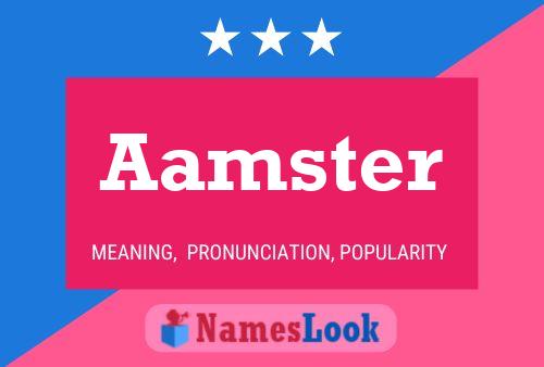 Aamster 名字海报