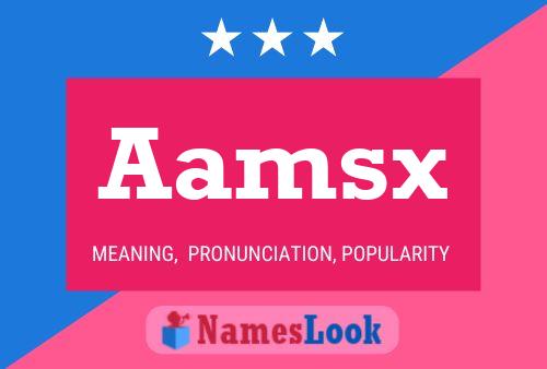 Aamsx 名字海报