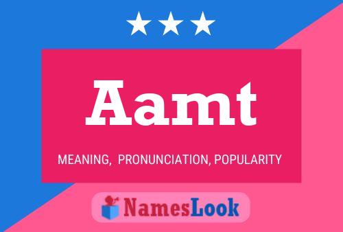 Aamt 名字海报