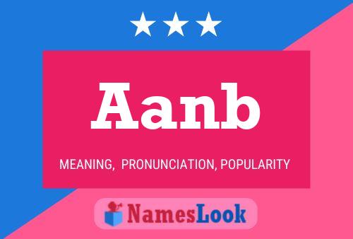 Aanb 名字海报