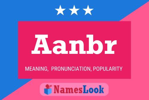 Aanbr 名字海报