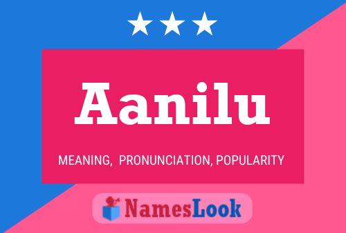 Aanilu 名字海报