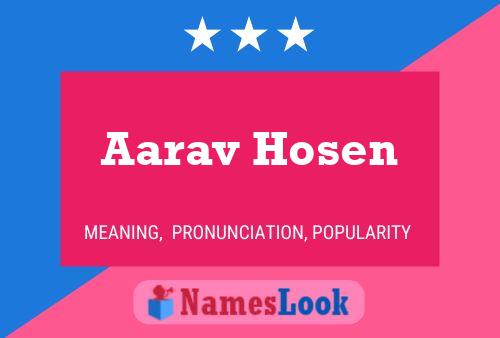 Aarav Hosen 名字海报