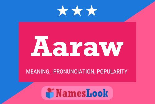 Aaraw 名字海报