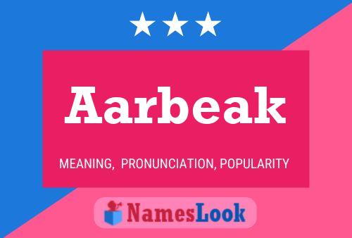 Aarbeak 名字海报