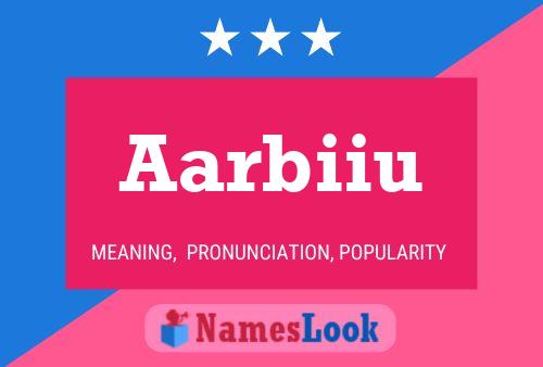 Aarbiiu 名字海报