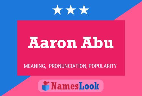 Aaron Abu 名字海报