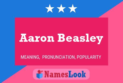 Aaron Beasley 名字海报