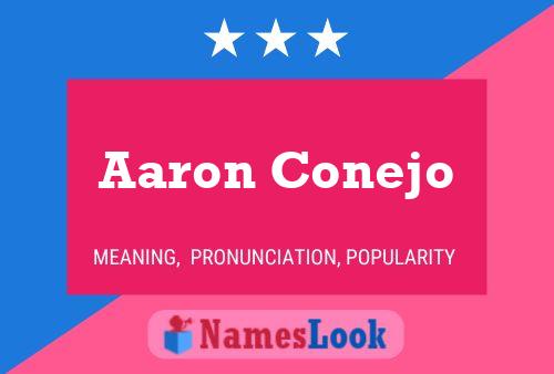 Aaron Conejo 名字海报