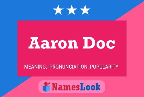 Aaron Doc 名字海报