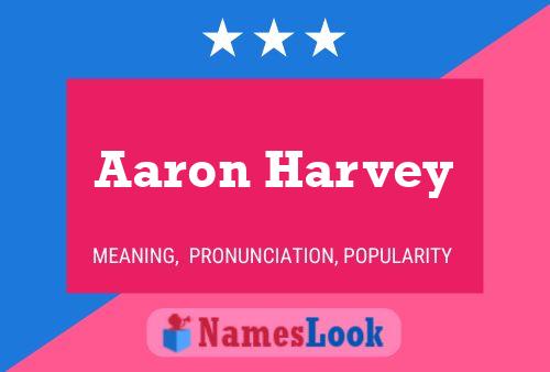 Aaron Harvey 名字海报