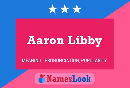 Aaron Libby 名字海报