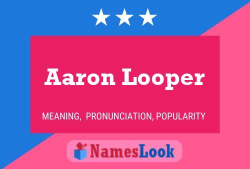 Aaron Looper 名字海报